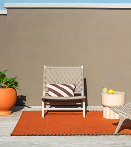 Brink en Campman  Vloerkleed Lace Tri-colore Terra/Ru/Gr outdoor 496903 - 140x200 cm