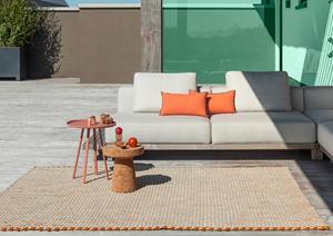 Brink en Campman  Vloerkleed Lace Tri-colore White/San/Ma outdoor 496901 - 140x200 cm