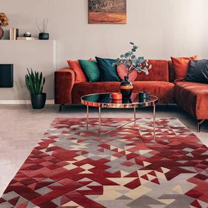 Easy Living  Vloerkleed Enigma Red Multi Rug -