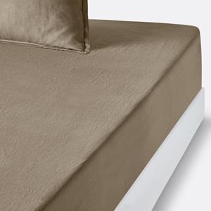 LA REDOUTE INTERIEURS Hoeslaken in gewassen linnen, omslag 35 cm, Linot