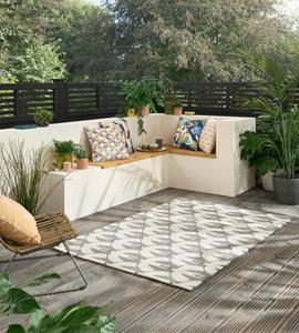 Scion  Pajaro Slate outdoor 423904 - 120x180 cm Vloerkleed