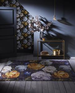 MOMO Rugs  Clarke & Clarke Floretta Mineral Charcoal -