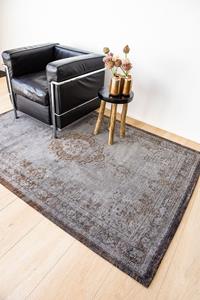 Louis de Poortere  8257 Fading World Medallion Grey Ebony - 140x200 cm Vloerkleed