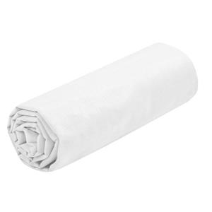 Stof Hoeslaken Eden - 1-persoons - 90 x 190 cm - wit - hotelkwaliteit - katoen - 30 cm matrasdikte -