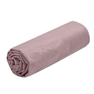 Stof Hoeslaken Eden - twijfelaar - x 190/200 cm - oudroze - hotelkwaliteit - katoen - 30 cm dikte -
