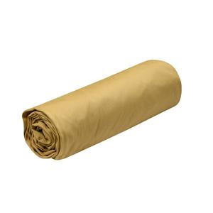 Stof Hoeslaken Elysee - 1-persoons - 90 x 190 cm - okergeel - premium kwaliteit - percal katoen -