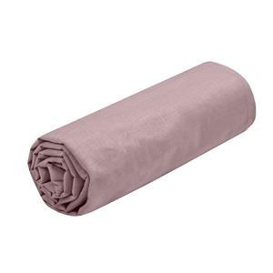 Stof Hoeslaken Eden - 2-persoons - 180 x 200 cm - oud roze - hotelkwaliteit - katoen - 30 cm dikte -