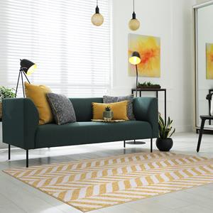 Easy Living  Vloerkleed Muse Yellow Chevron Rug MU08 -