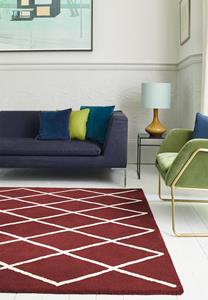Easy Living  Vloerkleed Albany Diamond Berry -