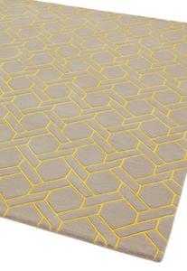 MOMO Rugs  Nexus FL02 Silver/Yellow -
