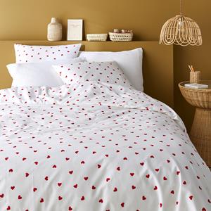 LA REDOUTE INTERIEURS Bedset 50% gerecycled katoen, vierkant kussensloop, Scacco