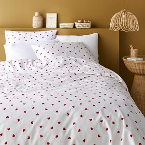 LA REDOUTE INTERIEURS Bedset 50% gerecycled katoen, rechthoekig kussensloop, Scacco