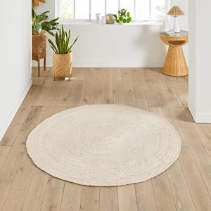LA REDOUTE INTERIEURS Rond vloerkleed in gebleekte jute, Aftas