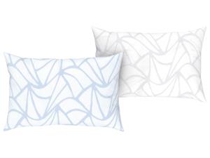 Livarno home Renforcé kussensloop (Blauw print)
