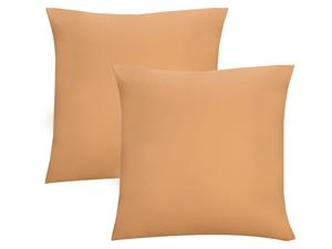 Biberna Fijne jersey kussenhoes (Goud, 40x40)