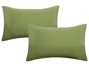 Biberna Fijne jersey kussenhoes (Vijg, 40x60)