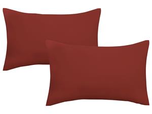 Biberna Fijne jersey kussenhoes (Roest, 40x60)