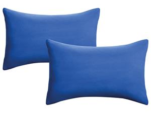 Biberna Fijne jersey kussenhoes (Saffier, 40x60)