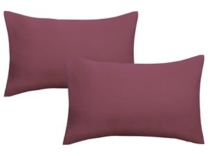 Biberna Fijne jersey kussenhoes (Rood, 40x60)