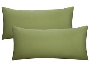 Biberna Fijne jersey kussenhoes (Vijg, 40x80)