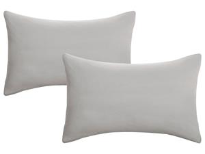 Biberna Fijne jersey kussenhoes (Grijs, 40x60)
