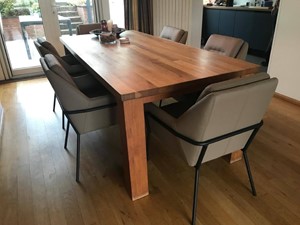 SHOPX HUISCOLLECTIE Set van 6 leren eetkamerstoelen - bruin leer - Echt leer, Industrieel, ontdek de vele Leersoorten en Kleuren bij ShopX