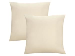 Biberna Fijne jersey kussenhoes (Houtkleurig flex, 40x40)