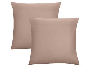 Biberna Fijne jersey kussenhoes (Macchiato, 40x40)