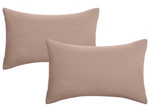 Biberna Fijne jersey kussenhoes (Macchiato, 40x60)