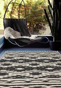 MOMO Rugs  Taza TA04 Black Swatch -