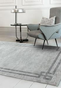 MOMO Rugs  Olympia OL03 Silver Grey Border Swatch -