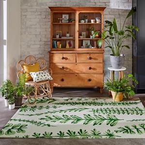 Scion  Ferns Juniper 125907 - 160x230 cm Vloerkleed