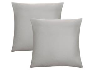 Biberna Fijne jersey kussenhoes (Grijs, 80x80)