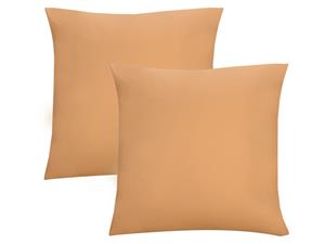 Biberna Fijne jersey kussenhoes (Goud, 80x80)