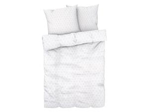 Livarno home Satijnen dekbedovertrek 200 x 200 cm (Grijs/wit)