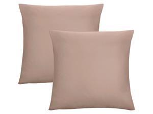 Biberna Fijne jersey kussenhoes (Macchiato, 80x80)