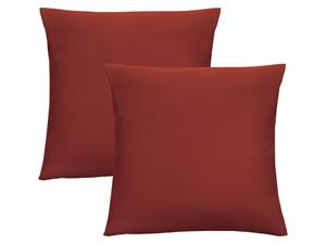 Biberna Fijne jersey kussenhoes (Roest, 80x80)