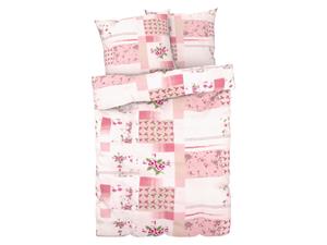 Livarno home Dekbedovertrek 200 x 220 cm (Bloemen/lichtroze)