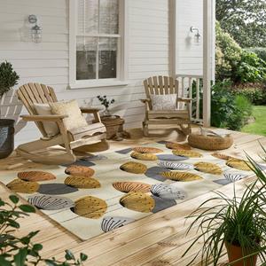Sanderson  Vloerkleed Dandelion Clocks-Ochre Silver Outdoor -