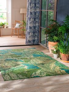 Harlequin  Buitenkleed Morris & Co Acanthus Nettle-Sky Blue 427307 - Vloerkleed