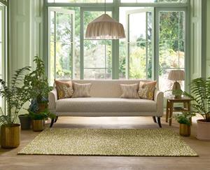 Harlequin  Buitenkleed Sanderson Truffle Olive 446007 - Vloerkleed