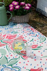 Laura Ashley  Lilith Poppy Red outdoor 480100 - 140x200 cm Vloerkleed
