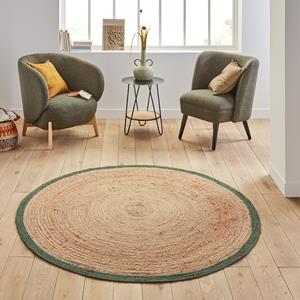 LA REDOUTE INTERIEURS Rond vloerkleed in jute, Aftas
