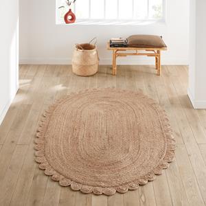 LA REDOUTE INTERIEURS Ovalen vloerkleed in jute, Aftas