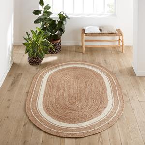 LA REDOUTE INTERIEURS Ovalen vloerkleed in jute, Aftas