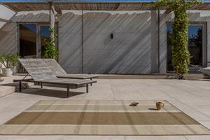 Brink en Campman  Vloerkleed Zona Cashew Block Stripe Outdoor -