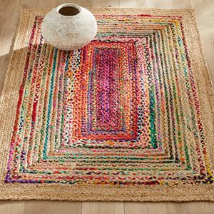 AM.PM Vloerkleed in jute en recycled katoen, Jaco