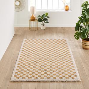 LA REDOUTE INTERIEURS Vloerkleed met dambord motief, Eras