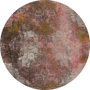 Moooi Carpets  Rond Vloerkleed Erosion Round Rosegold Wool - 350 cm rond