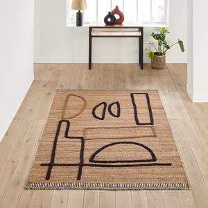 LA REDOUTE INTERIEURS Vloerkleed in jute, gevlochten motief, Euphie